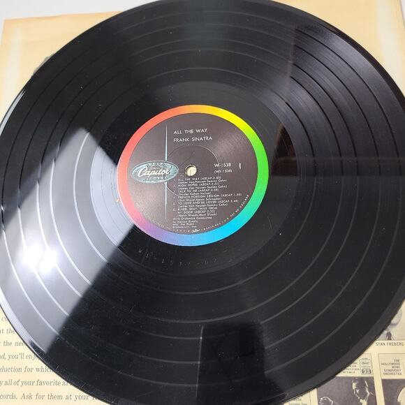 Frank Sinatra All The Way Vinyl Record LP Easy Listening Crooners Old Blue Eyes - Picture 7 of 13